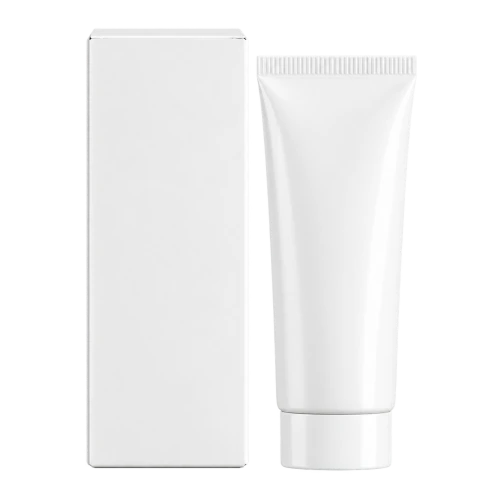 Neutrale Tube einer einfachen Creme für trockene Fersen